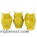 August Grove Locascio Ceramic Owl No Evil 3 Piece Figurine Set AGRV4736